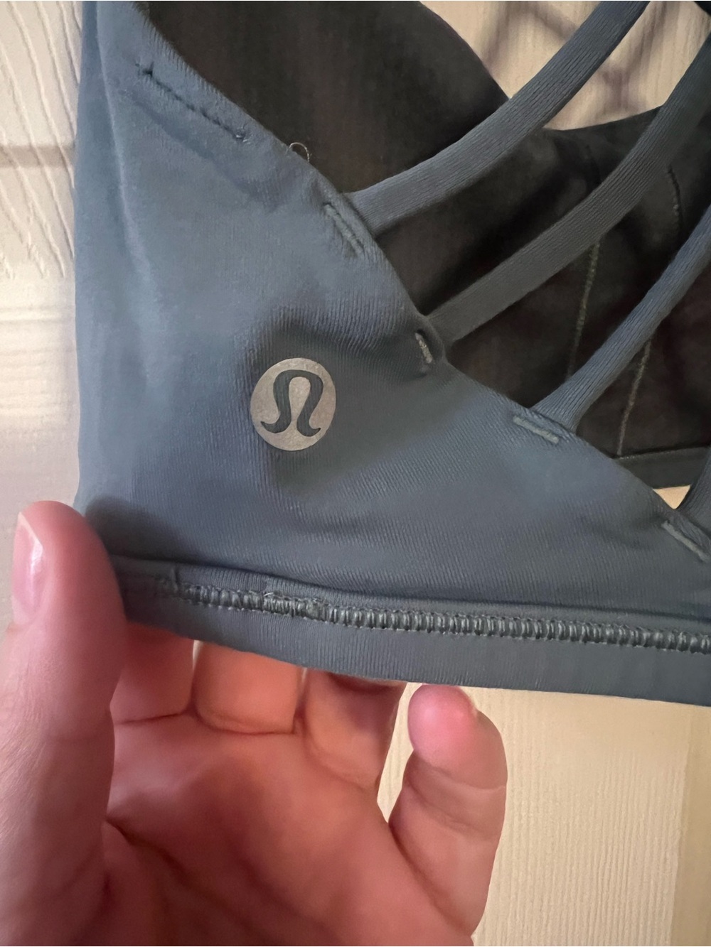 Lululemon Free to Be Bra Wild *Light Support, A/B Cup - Oil Grey Size 6 - Picture 3 of 4